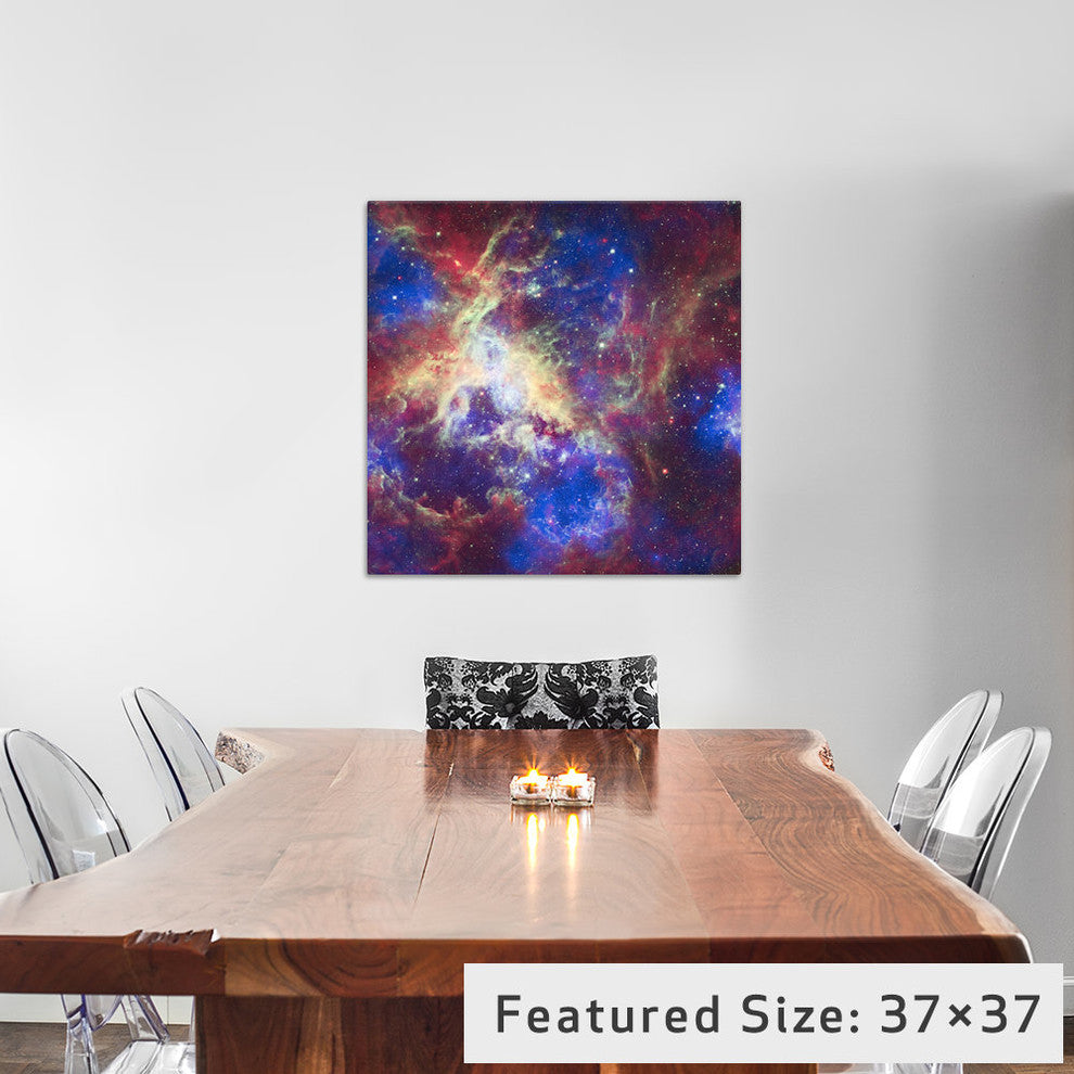"Tarantula Nebula (Spitzer Space Observatory)" by NASA, 18x18x1.5"