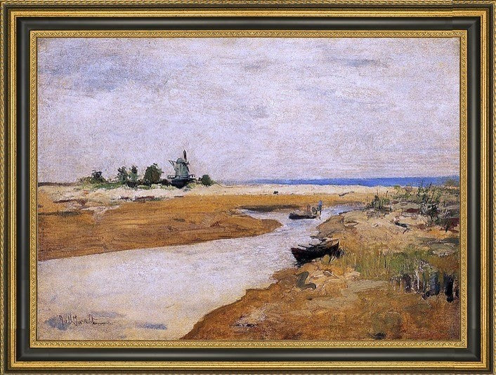 John Twachtman the Inlet Framed Premium Canvas Print, 16"x24"