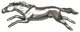 Wild Horse Pull, Left Facing, Satin Silver
