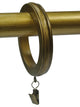 2 1/2" Banded Designer Curtain Rings, Renaissance Gold, Set of 4