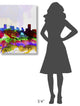"Baltimore Watercolor Skyline" Fine Art Print