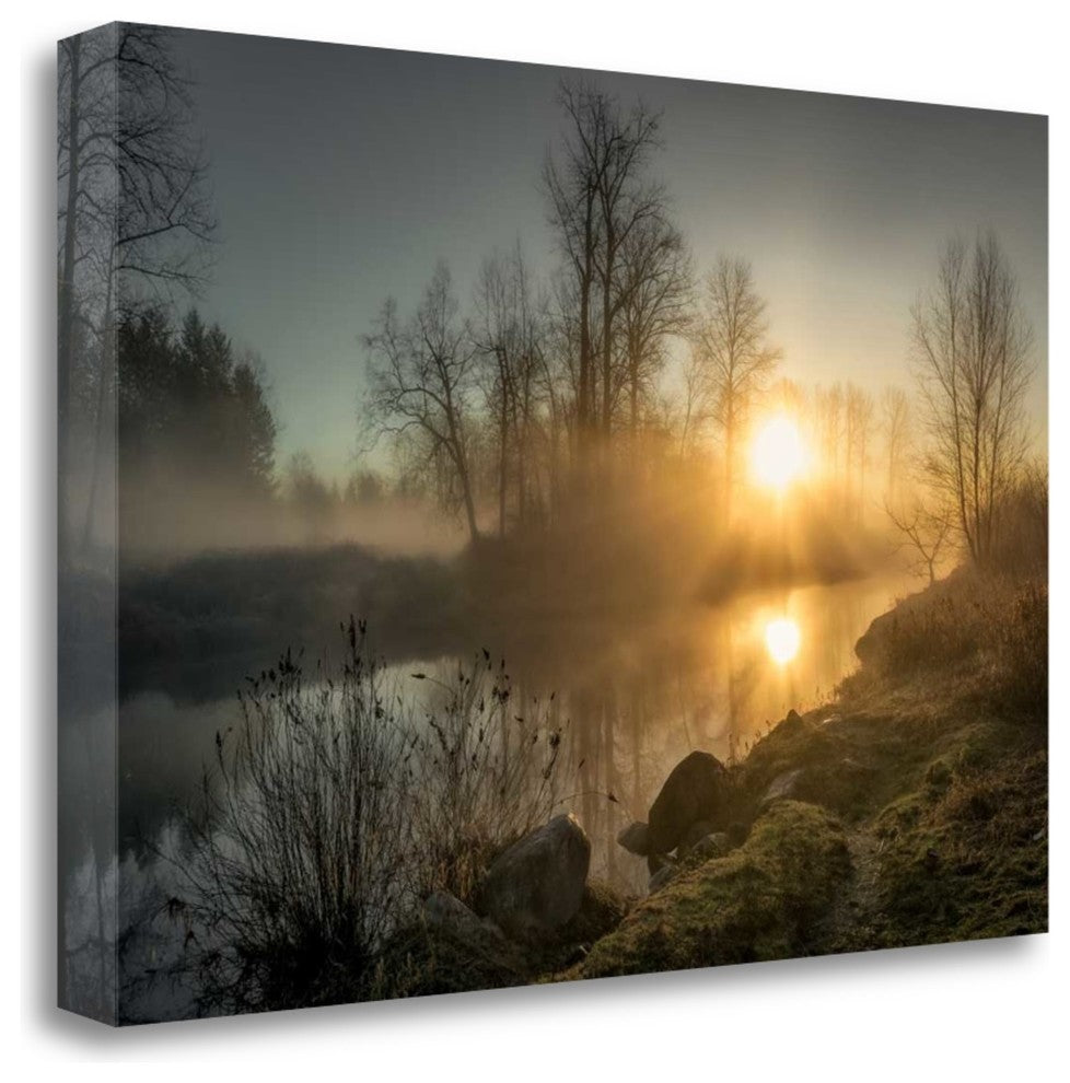 "New Day Pitt Meadow" By Vladimir Kostka, Giclee Print on Gallery Wrap Canvas