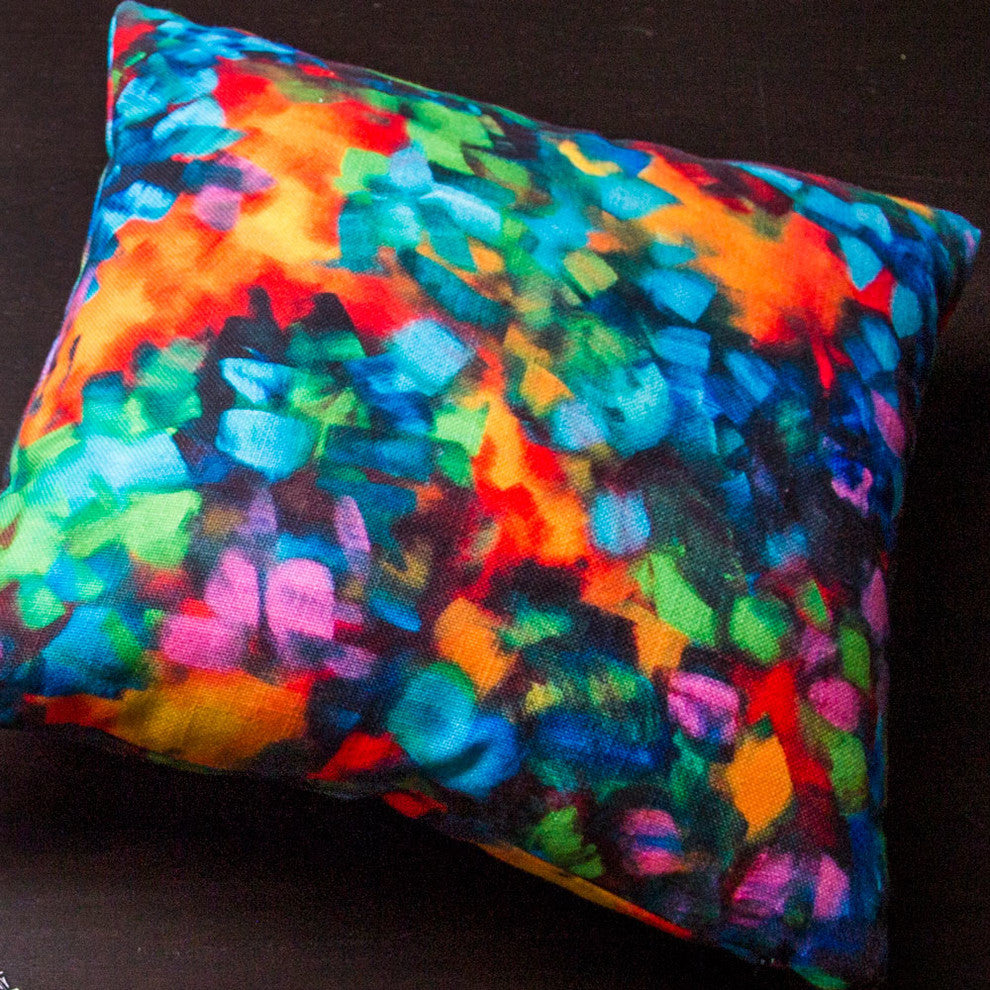 Madart Inc Color Blast Outdoor Throw Pillow, 26"x26"