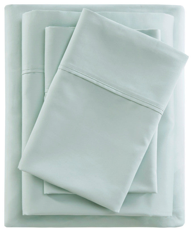 Beautyrest 600 Thread Count Cooling 4-Piece Sheet Set, Seafoam Green, Queen