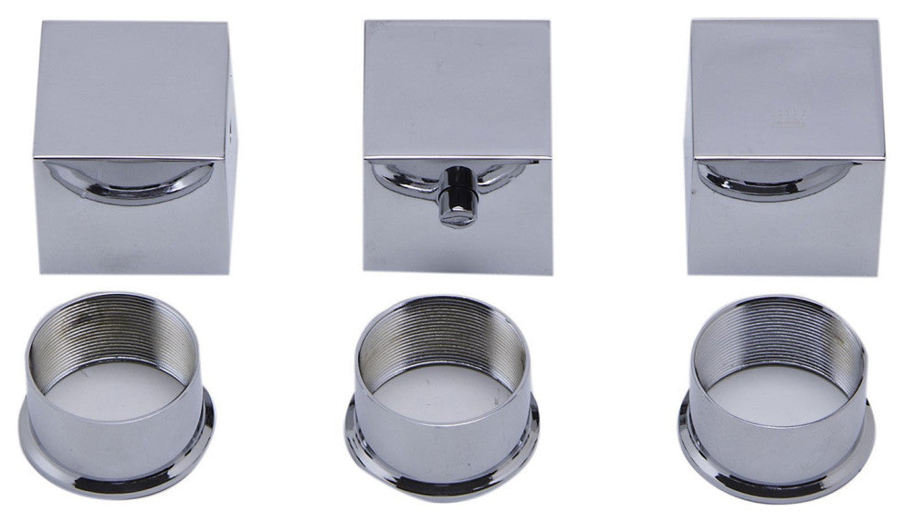 ALFI AB2801-PC Polished Chrome Concealed 3-Way Thermostatic Shower Mixer Square