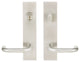 Munich Lever, Tubular Entry, Single Cylinder, LH, LH, Satin Stainless Steel