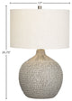 Cairo 26" Ceramic Table Lamp With Linen Shade