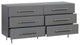 Trident Grey 6 Drawer Dresser
