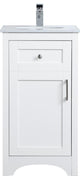 Elegant White Single Bathroom Vanity 18"