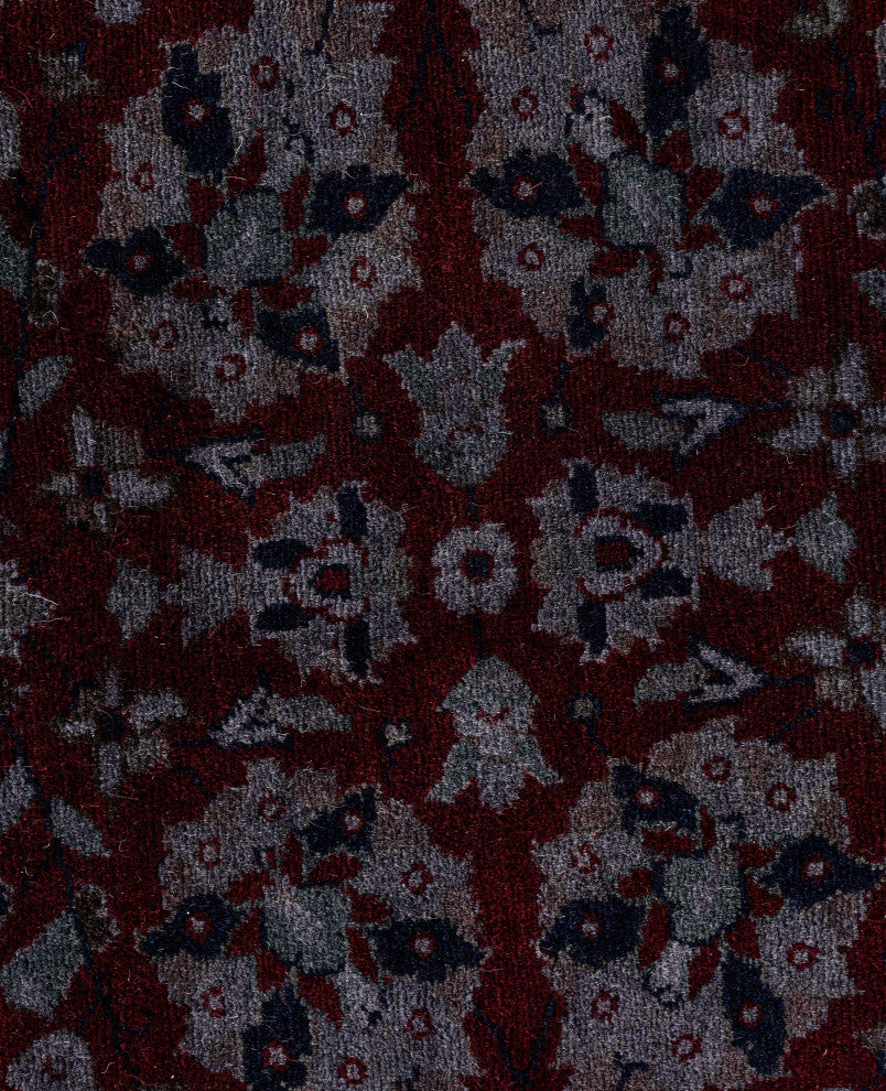Overdyed One-of-a-Kind Hand-Knotted Area Rug Red, 5' 1" x 5' 3"