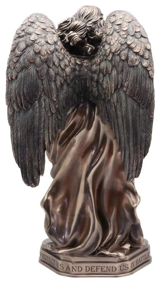 Armored Archangel Saint Michael Triptych -  Classic Statue Sculpture