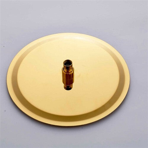 Wall Mount Gold Single Lever Round Shower Set With Handheld Shower Head