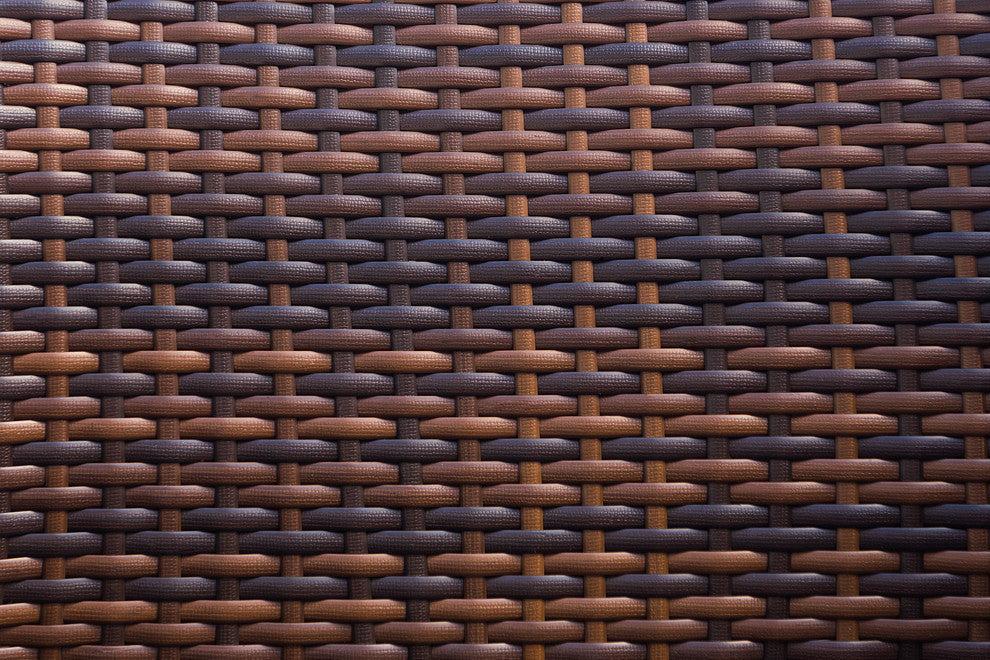 Ohana 9-Piece Black Combination Set, Sunbrella Jockey Red, Mixed Brown