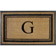 A1HC Markham Border Flocked Extra Large Monogrammed Doormat, 30"X48", G