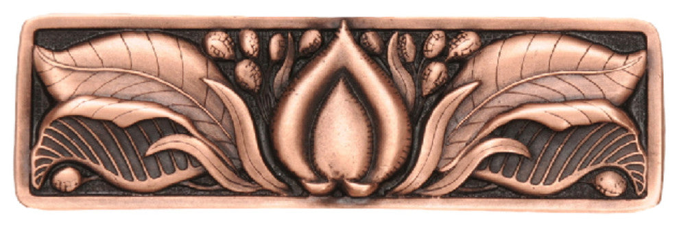 Hope Blossom Pull Antique Brass, Antique Copper
