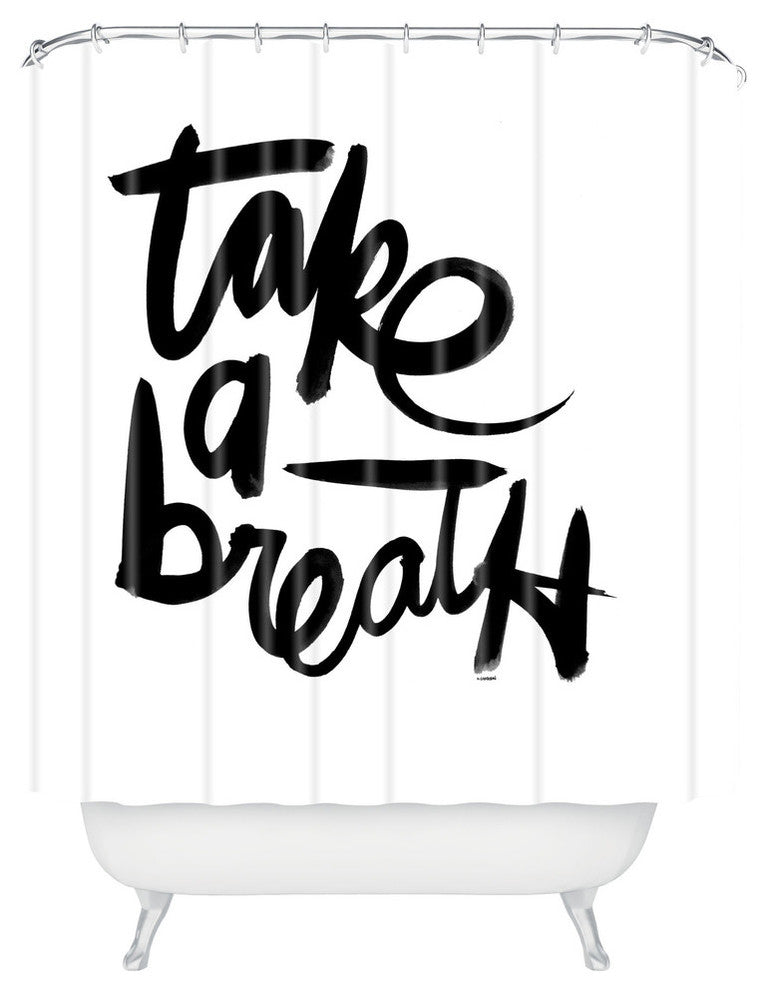 Kal Barteski Take Bw Shower Curtain