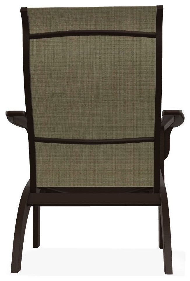 Adirondack Sling Outdoor Adirondack Armchair, Elevation Stone/Kona