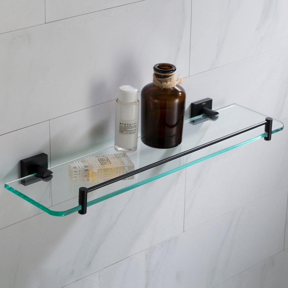 Ventus Bathroom Shelf, Matte Black