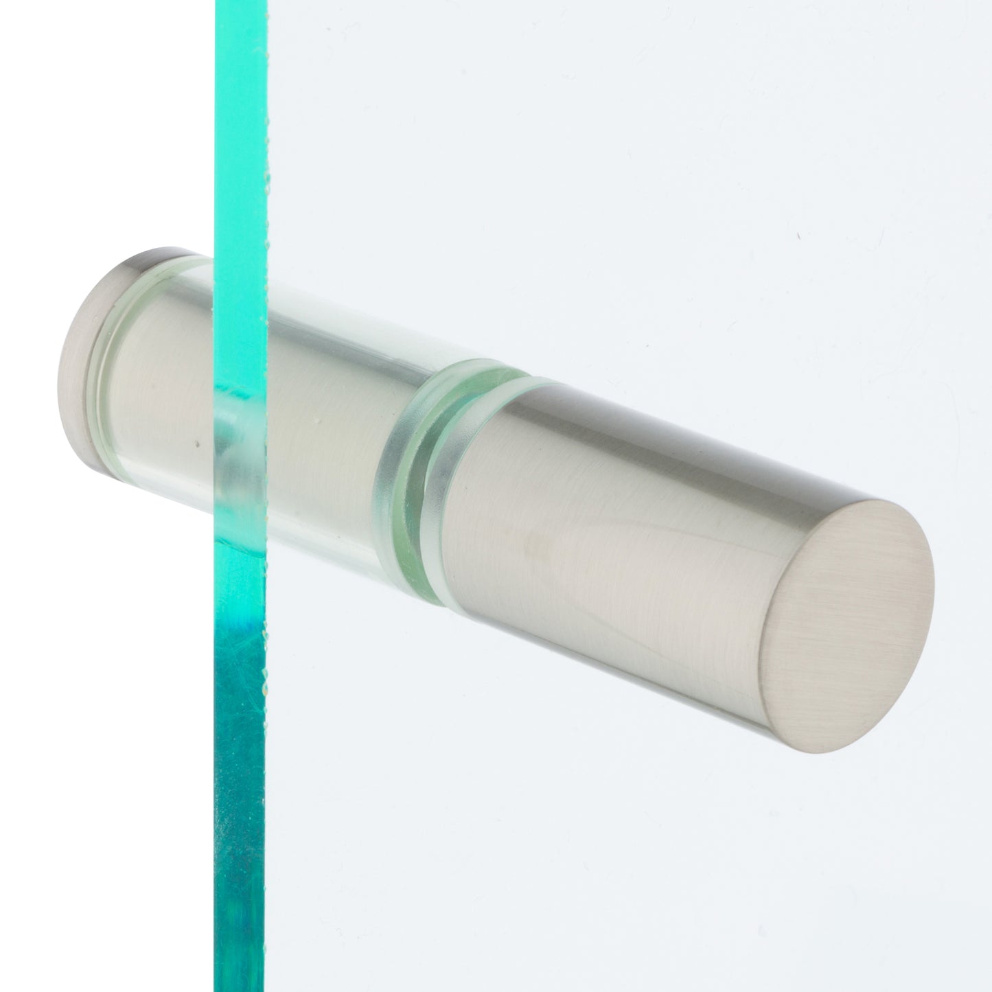 Mont Hard Double Sided Knob With Plastic Sleeve on One Side, Brushed Nickel