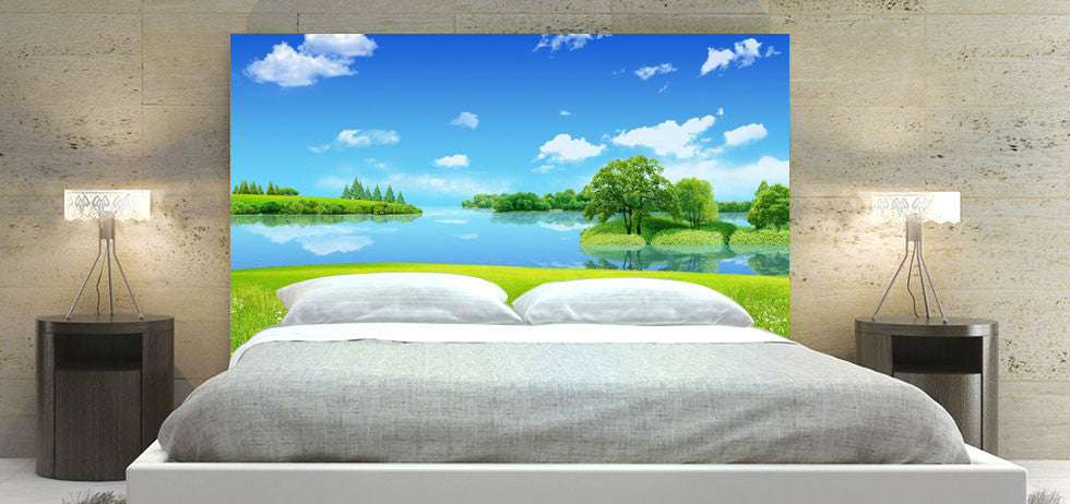 "Water Scene" Headboard