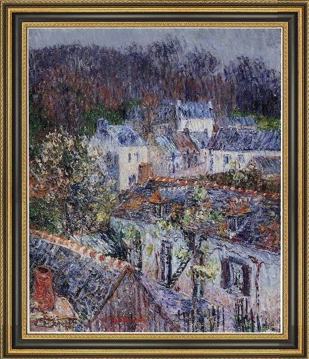 Gustave Loiseau Pont Aven RainFramed Premium Canvas Print, 16"x20"