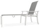 St. Catherine Sling 4-Position Outdoor Chaise Lounge, Alloy/Snow