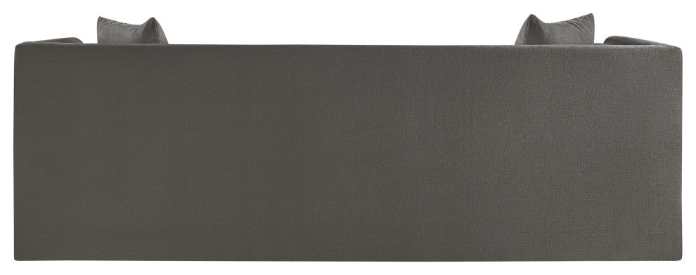 Everett Upholstered Sofa, Grey, Chenille Fabric