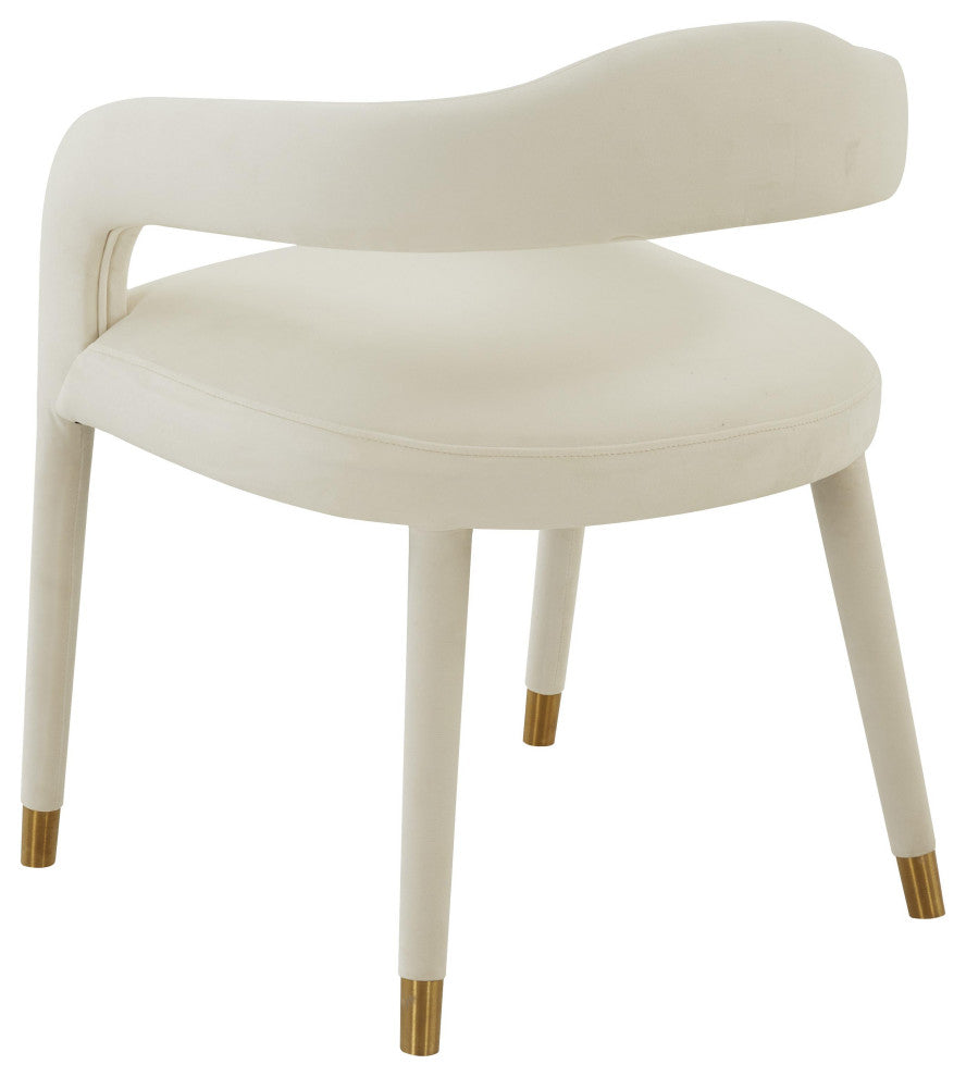 Lucia Cream Velvet Dining Chair