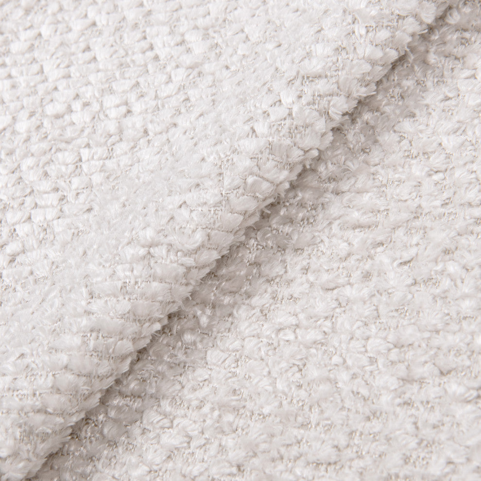 4"x 4" Fabric Swatch Sample, Alpaca Off-White Chenille