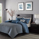Madison Park 6 Piece Jaquard Duvet Cover Set