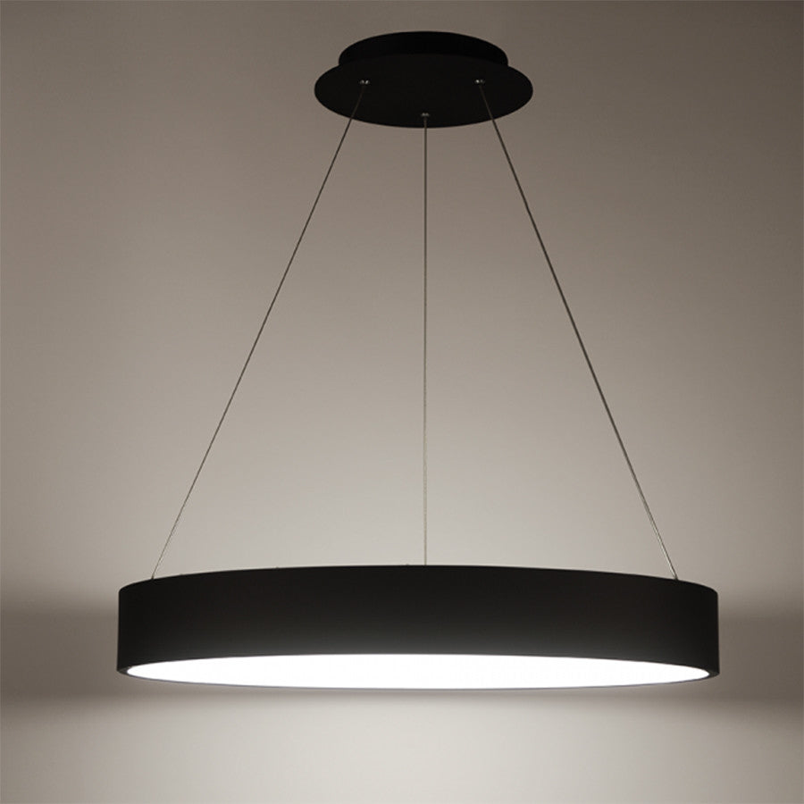 Corso 18" LED Pendant 3000K, Black, Black, 32", 3000k