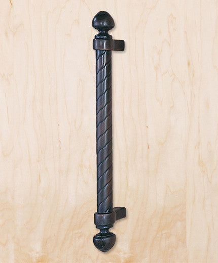 Helix 23" Entryway Door Pull, Wrought Iron