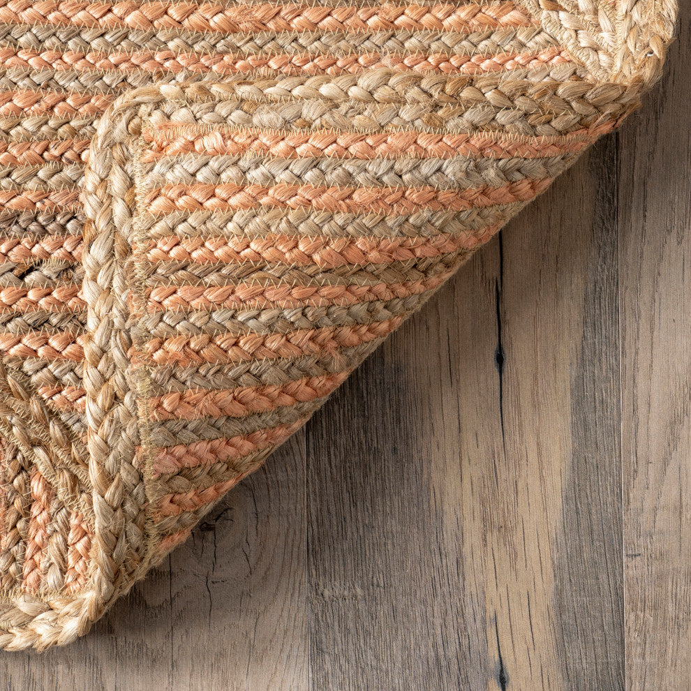 Nuloom Errika Moroccan Jute Rug, Natural 5' x 8'