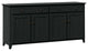 70" Traditional Shaker Sideboard Buffet, Black