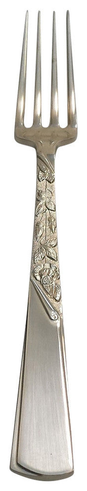 Kirk Stieff Sterling Silver Rose Motif Place Fork