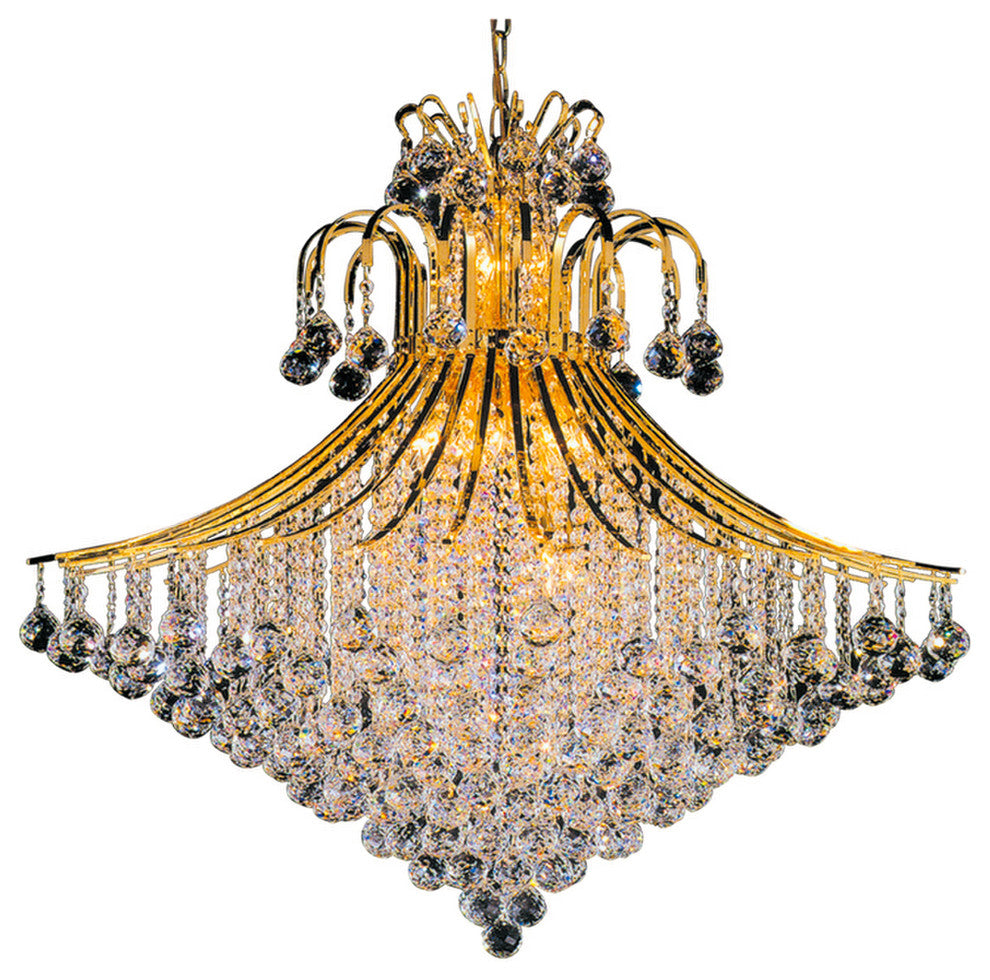 Artistry Lighting Toureg Collection Crystal Chandelier 31x35, Gold