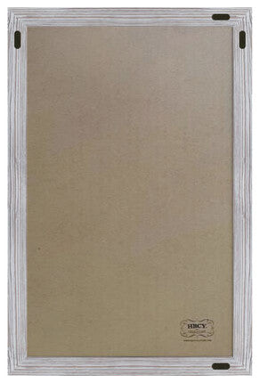 Canterbury Wall Mount Magnetic Chalkboard Sign Set, White Washed, 24" X 36"