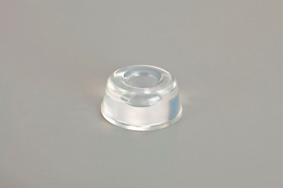 Recessed Adhesive Rubber Door Stops-BS17 .880"x.400"-72pcs, Clear