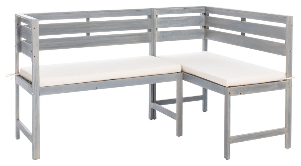Safavieh Wilton Balcony Corner Lounge, Ash Grey/Beige