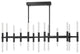 Safavieh Couture Evaria Acrylic Tube Chandelier, Black