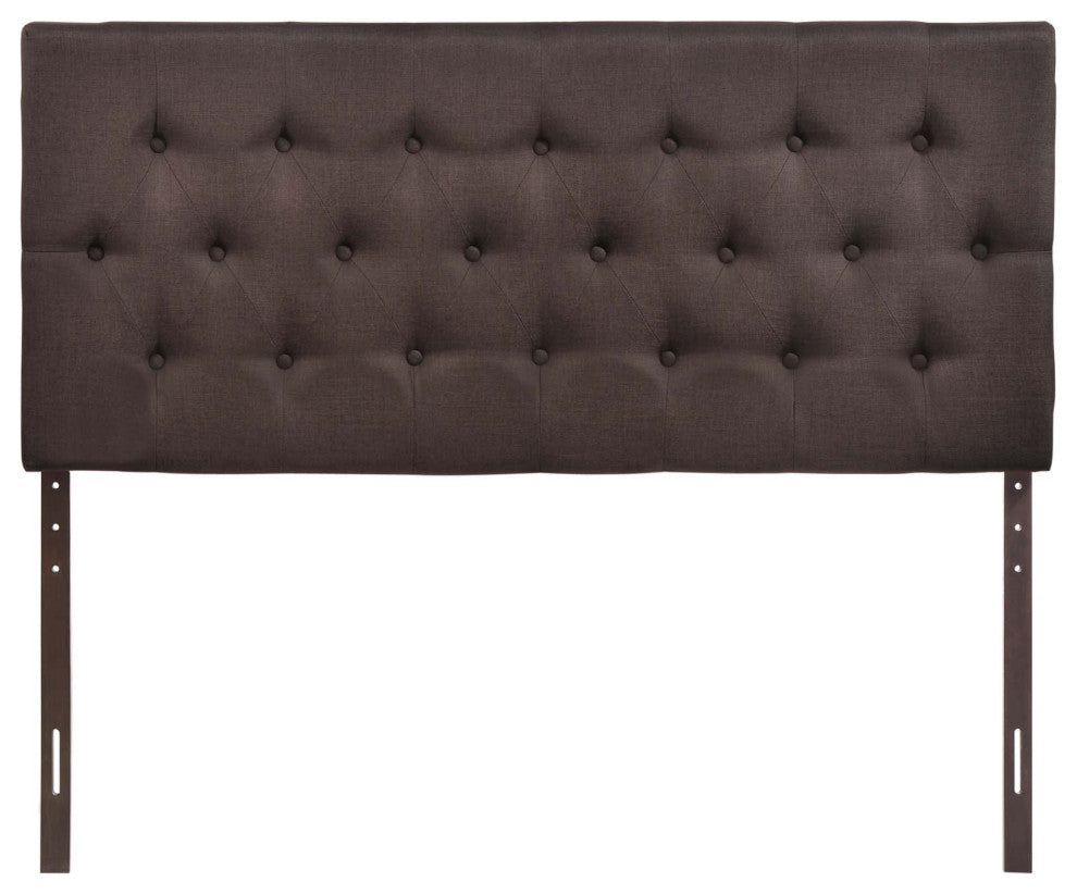 Modway Bedroom Clique Queen Headboard, Dark Brown