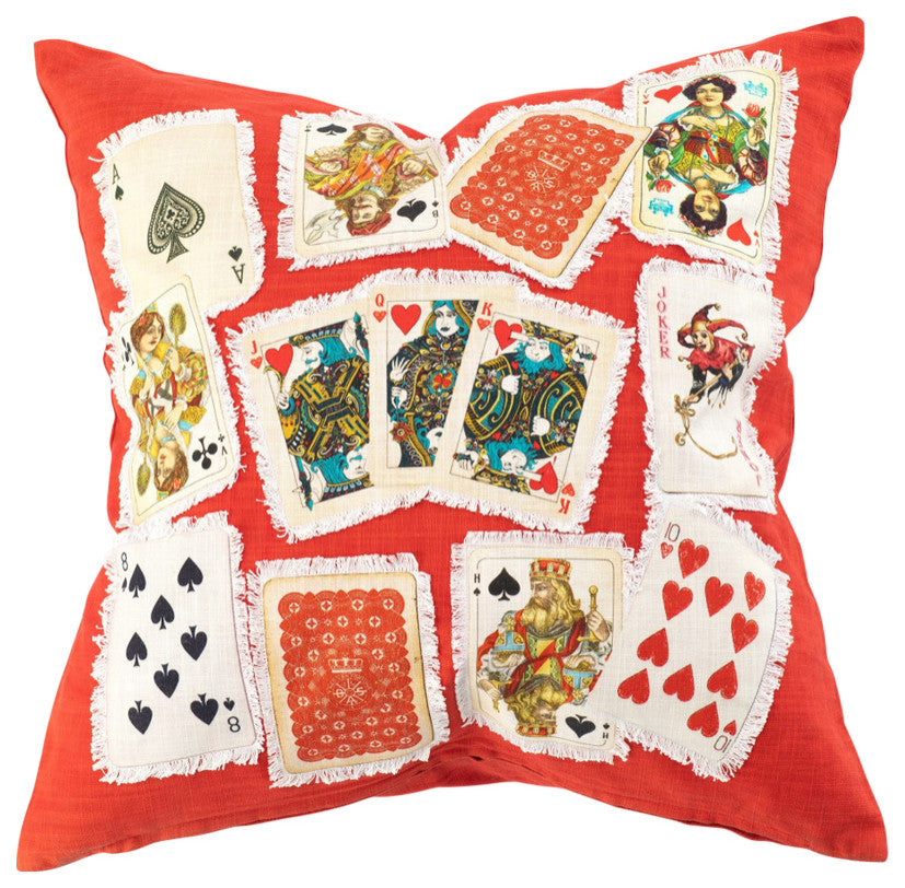 Casino Playing Cards Pillow