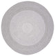 Safavieh Braided BRA220 Rug Machine-Washable, Grey, 6' Round