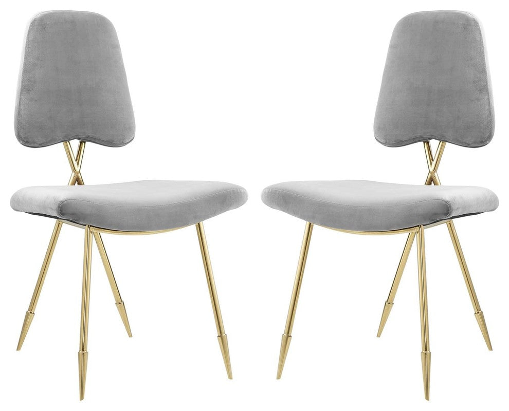 Ponder Dining Side Chair Set of 2, Gray