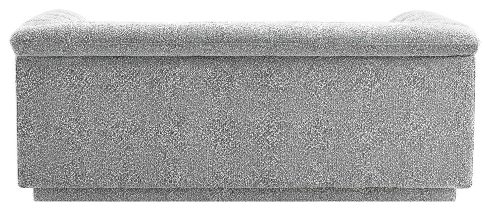 Cascade Upholstered Set, Grey, Boucle Fabric, Loveseat