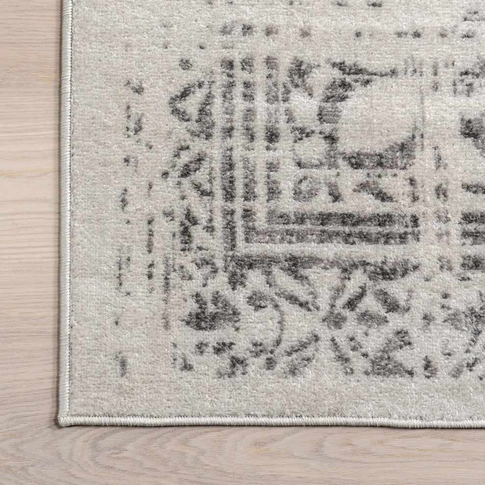 Nuloom Ring Around The Rosette Area Rug, Grey 5'x8'