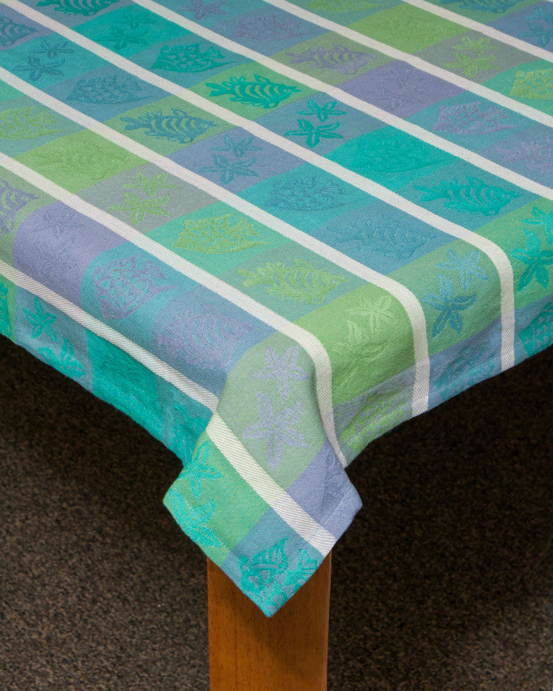 Tropical Fish 100% Cotton Tablecloth, Multi, 60"x84"
