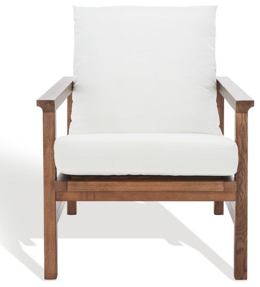 Safavieh Couture Emmalee Cord Back Accent Chair Walnut / Natural