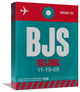 "BJS Beijing Luggage Tag 1" Fine Art Print