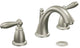Moen Boardwalk Two-Handle Chrome Widespread Bathroom Faucet with Metal Pop-Up